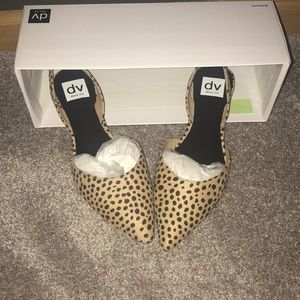 LEOPARD PRINT VEGAN  SUEDE FLATS